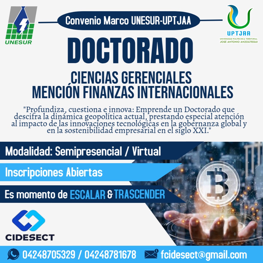 DOCTORADO CIENCIAS GENERENCIALES MENCION FINANZAS INTERNACIONALES